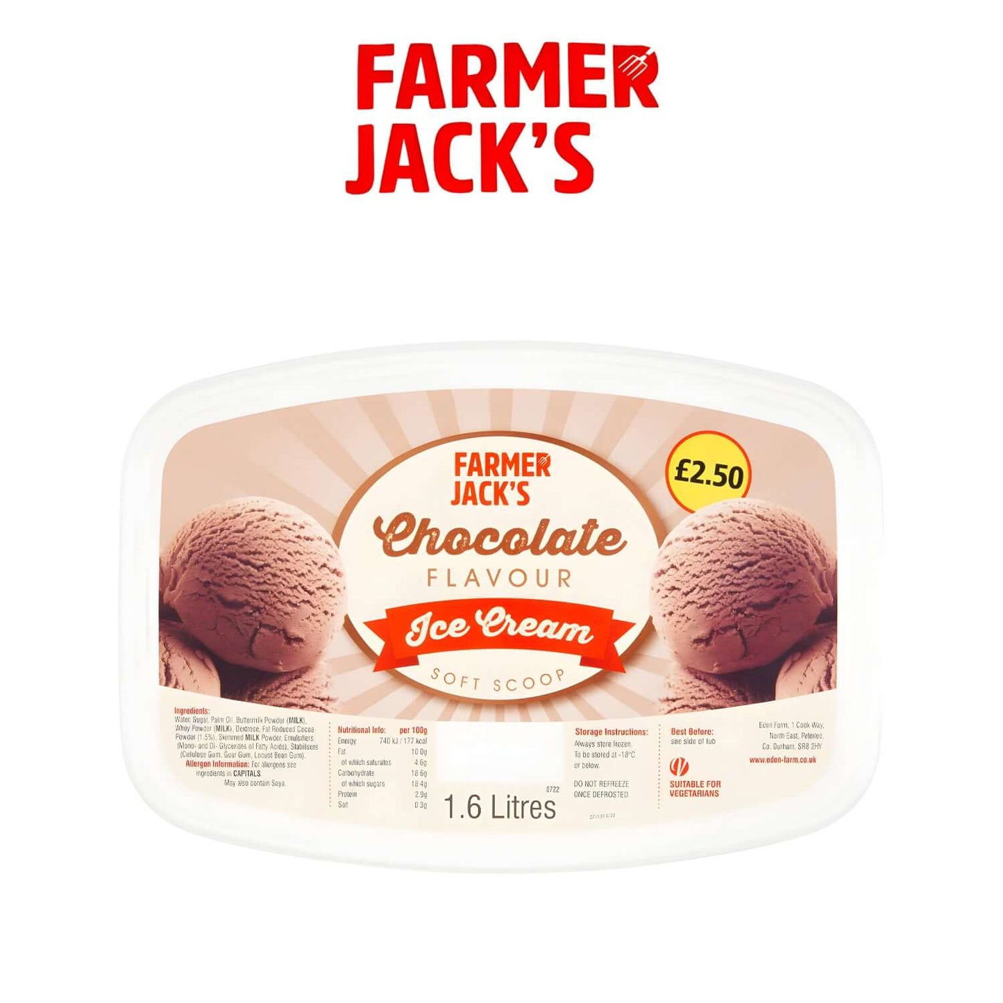 Freshco Farmer Jack's Chocolate Ice Cream - Farmer Jack's - Freshco
