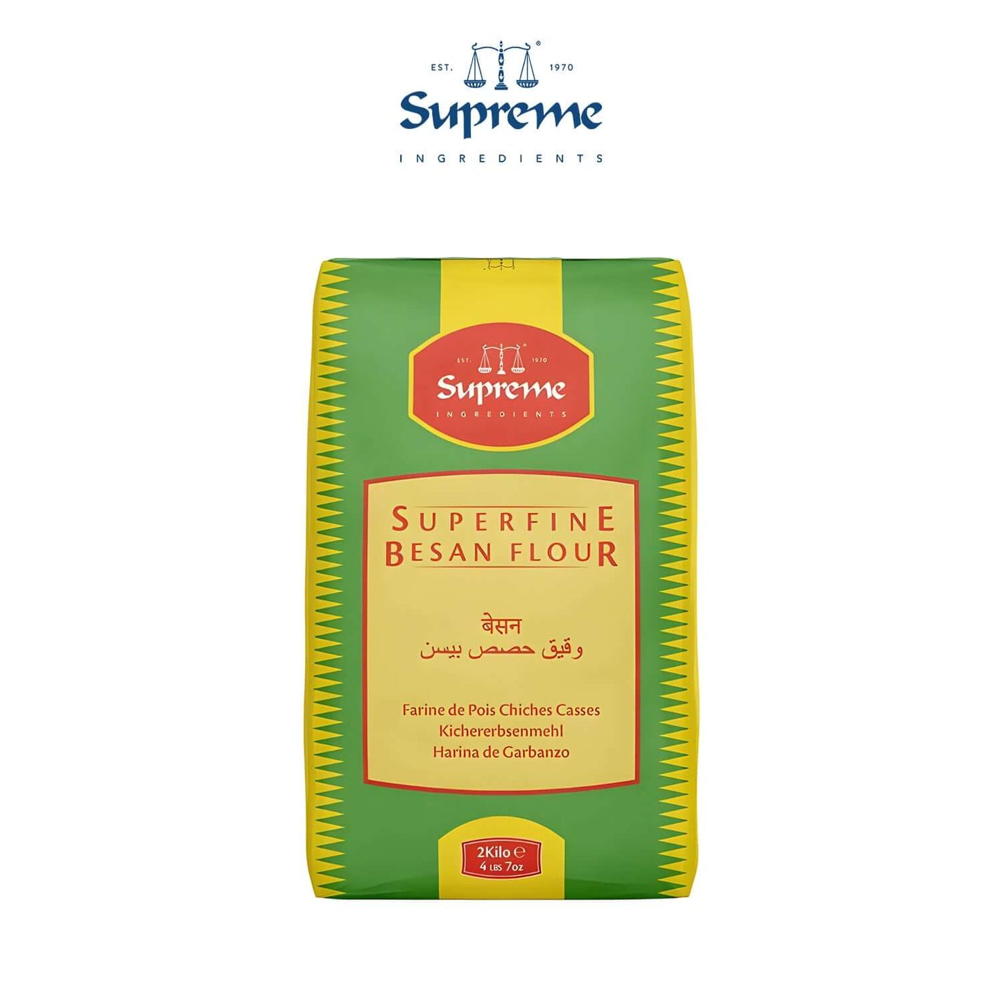 Supreme Besan (Gram) Flour 2kg - Supreme - Freshco