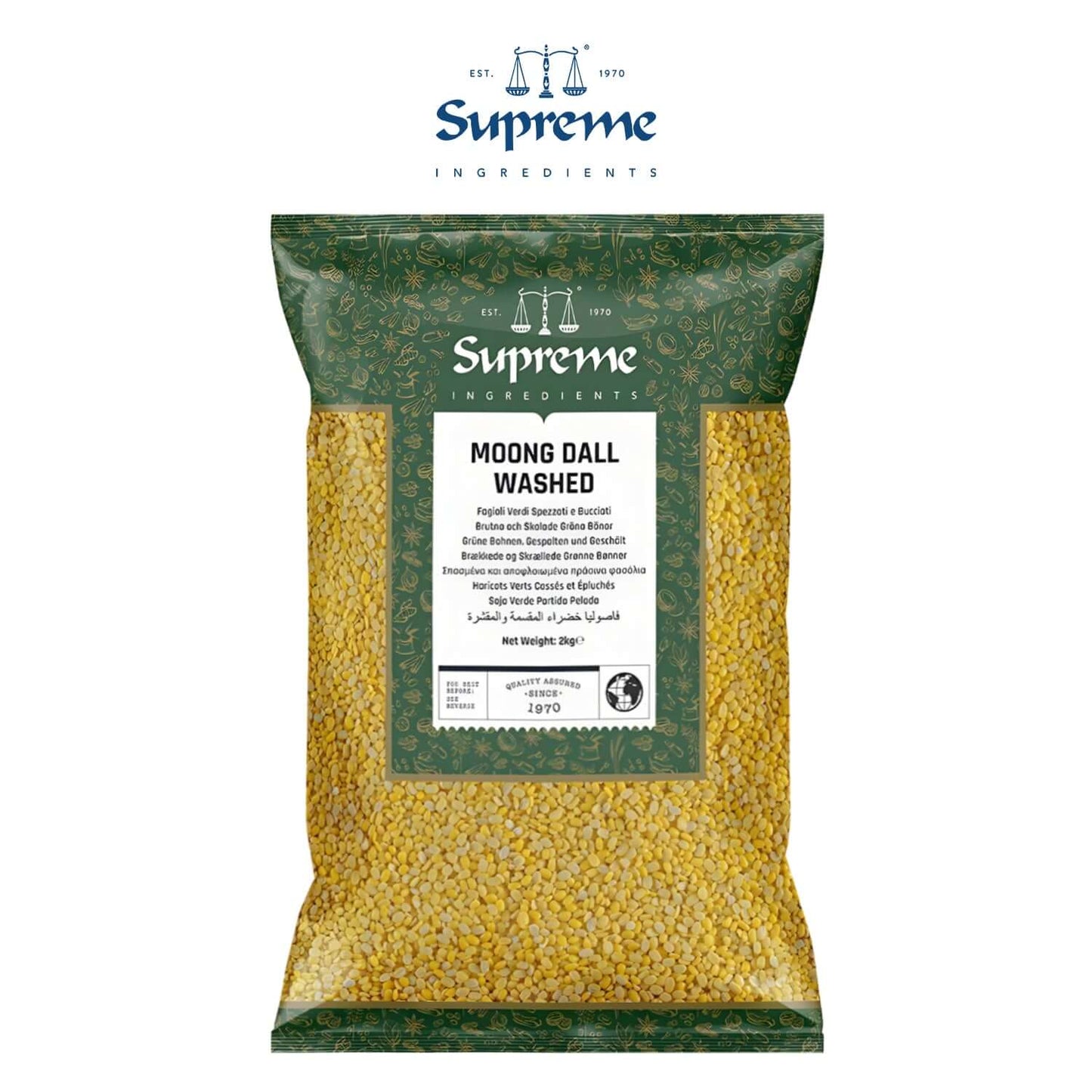 Supreme Moong Dall Washed 2kg - Supreme - Freshco
