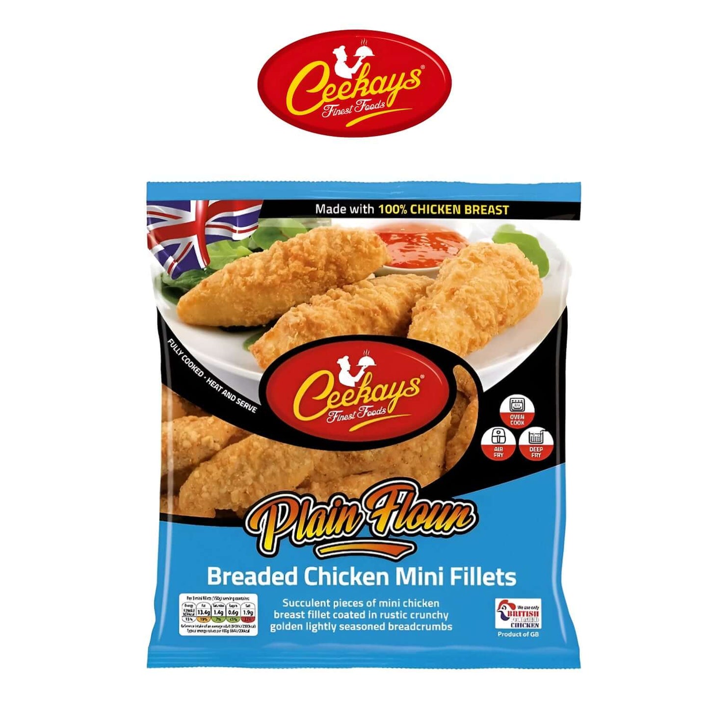 Halal BBQ Plain Flour Breaded Chicken Fillets - Freshco - Ceekay - Freshco