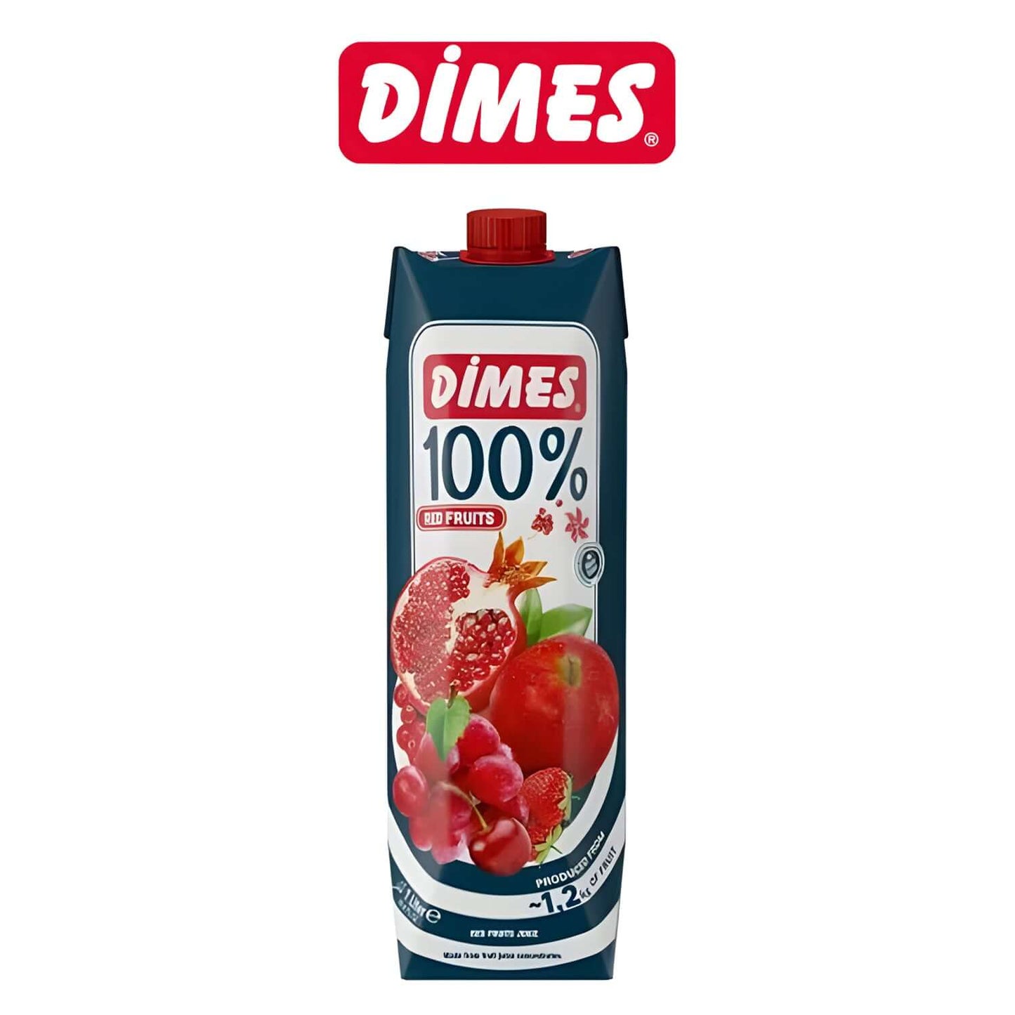 Dimes Premium 100% Red fruit mix Juice (1L) - Dimes - Freshco