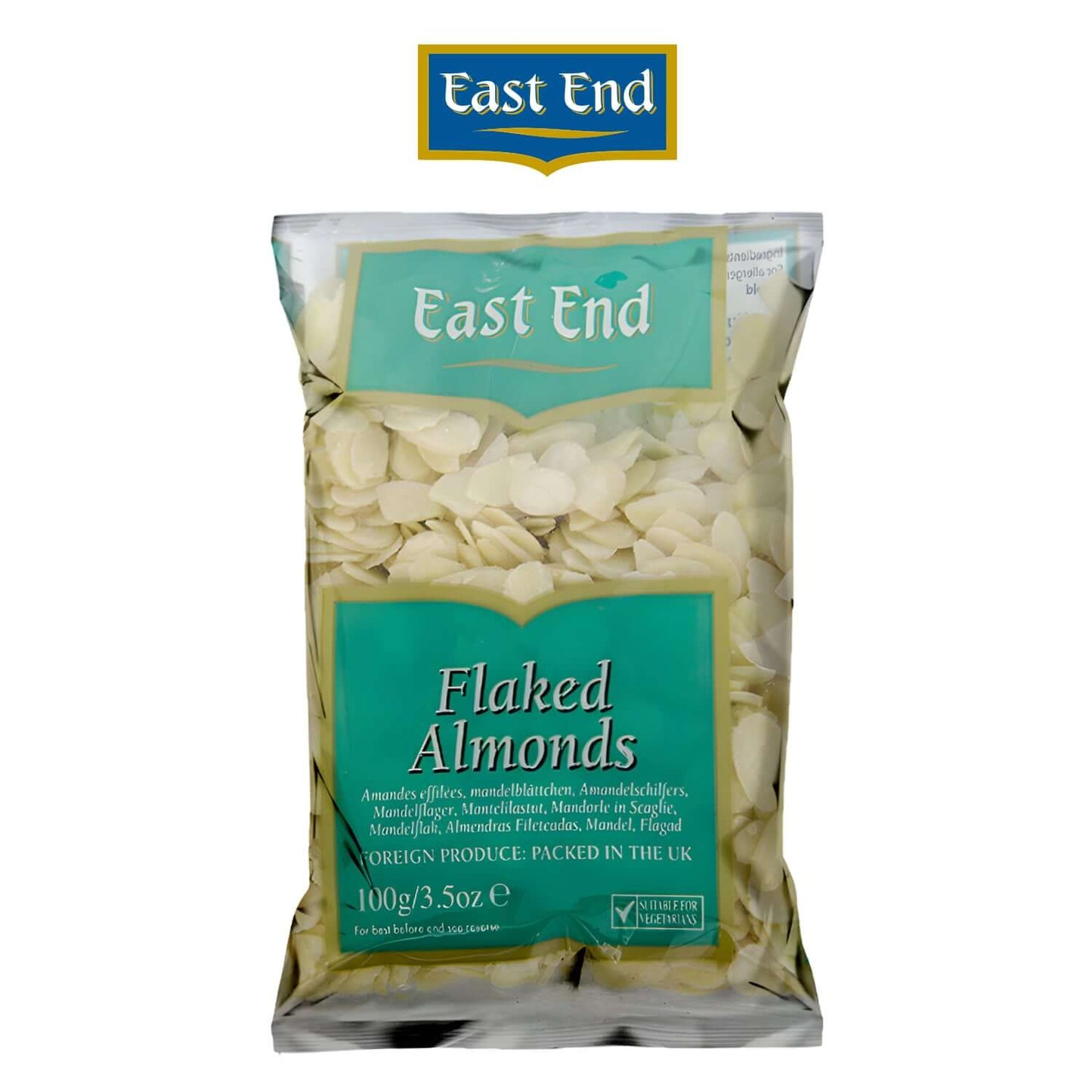 East End-FLAKED-ALMONDS-20PCX100GM - East End - Freshco