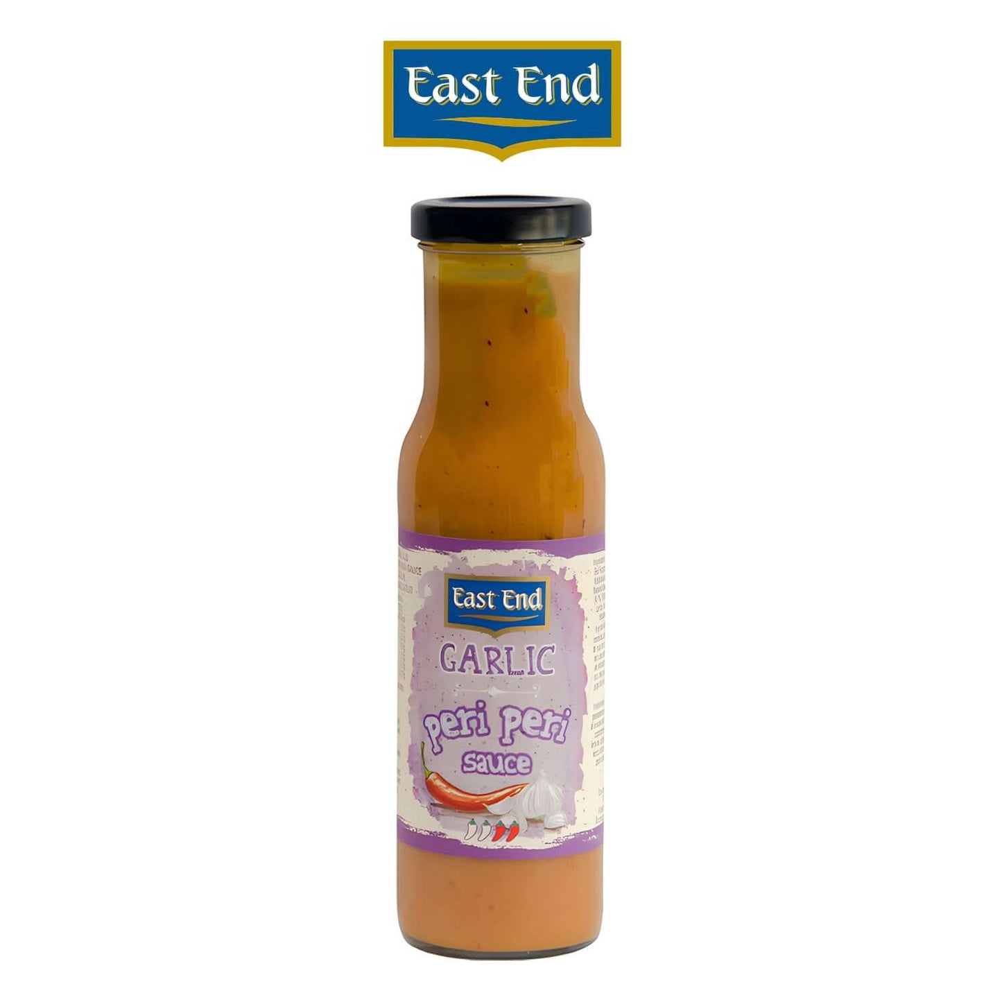 East End-GARLIC-PERI-PERI-SAUCE-250GX6 - East End - Freshco