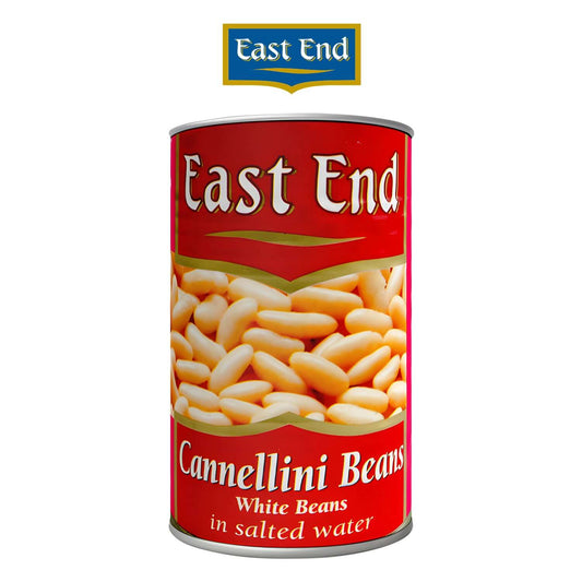 East End-WHITE-KID-BEANS-TIN-400GX12 - East End - Freshco