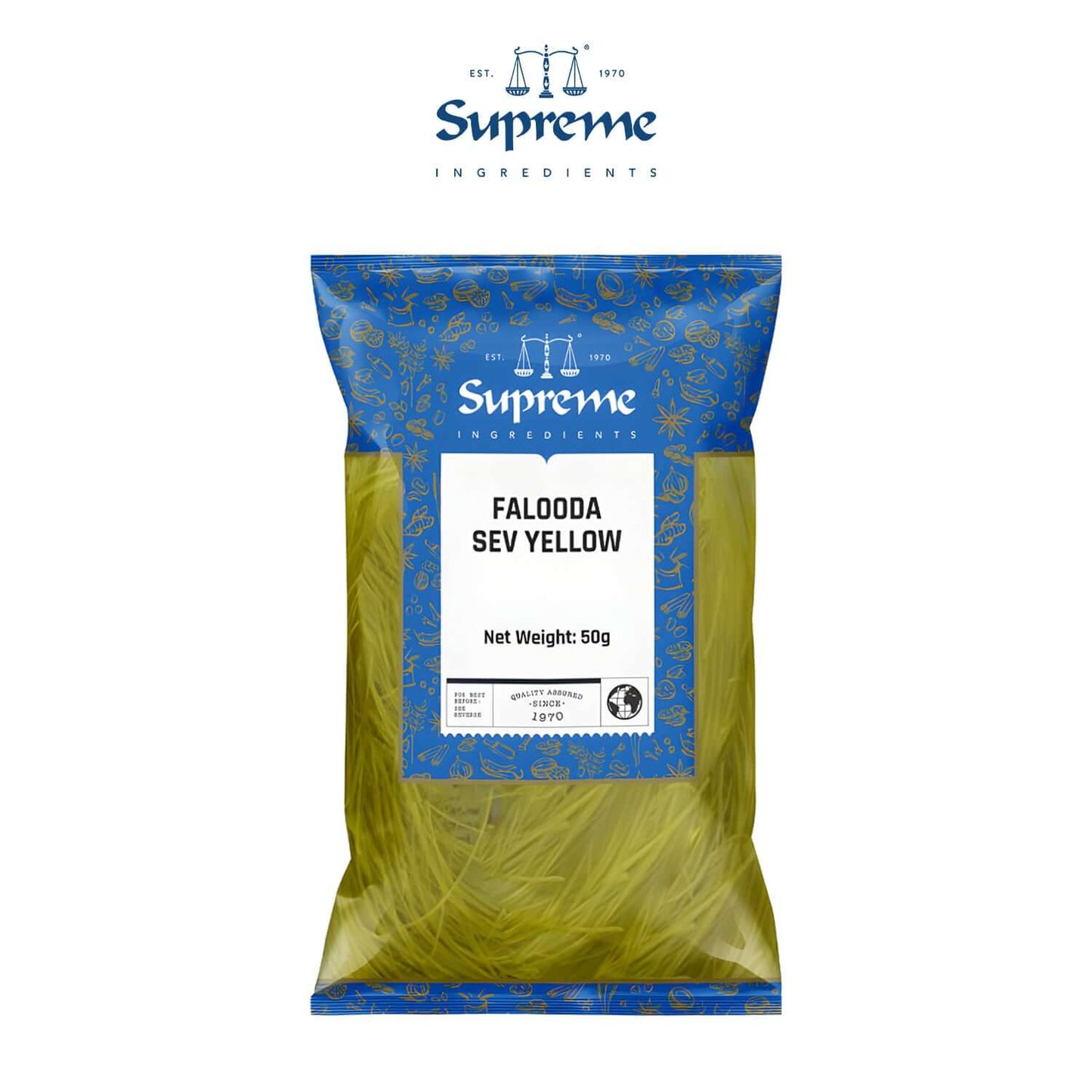 Falooda-Sev-Yellow-50g - Supreme - Freshco