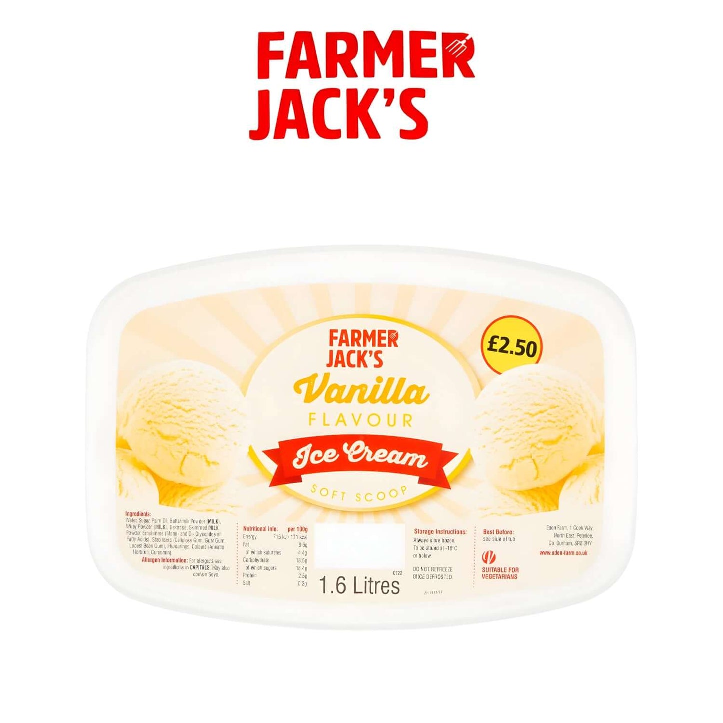 Freshco Farmer Jack's Vanilla Ice Cream - Farmer Jack's - Freshco