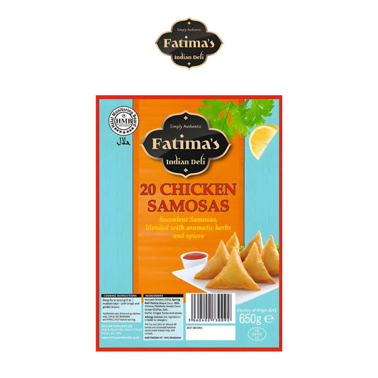 Freshco Fatima's Indian Deli Chicken Samosas 20 Pack - Fatima's Deli - Freshco