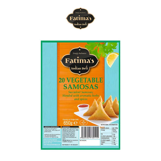 Freshco Fatima's Indian Deli Vegetable Samosas 20 - Fatima's Deli - Freshco