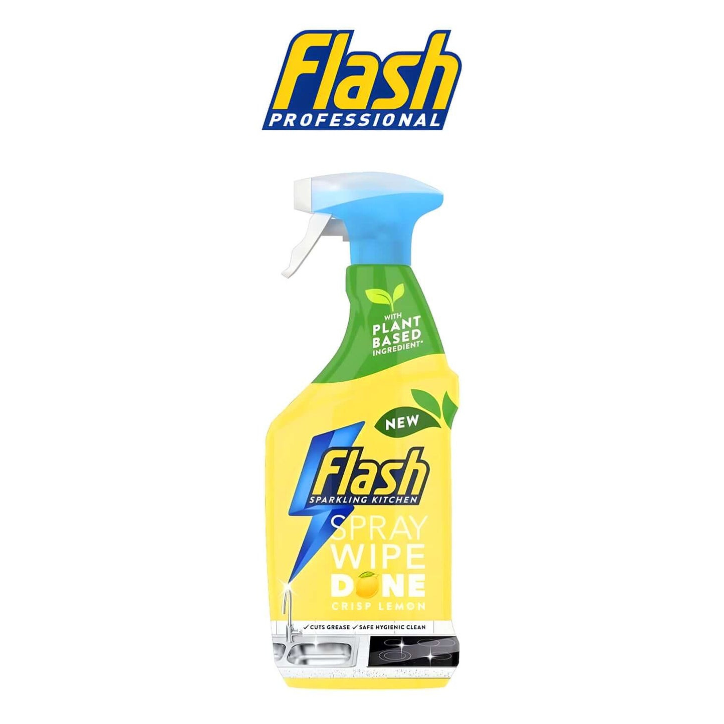 Flash - Bleach Spray, Wipe, Done - Lemon - Freshco