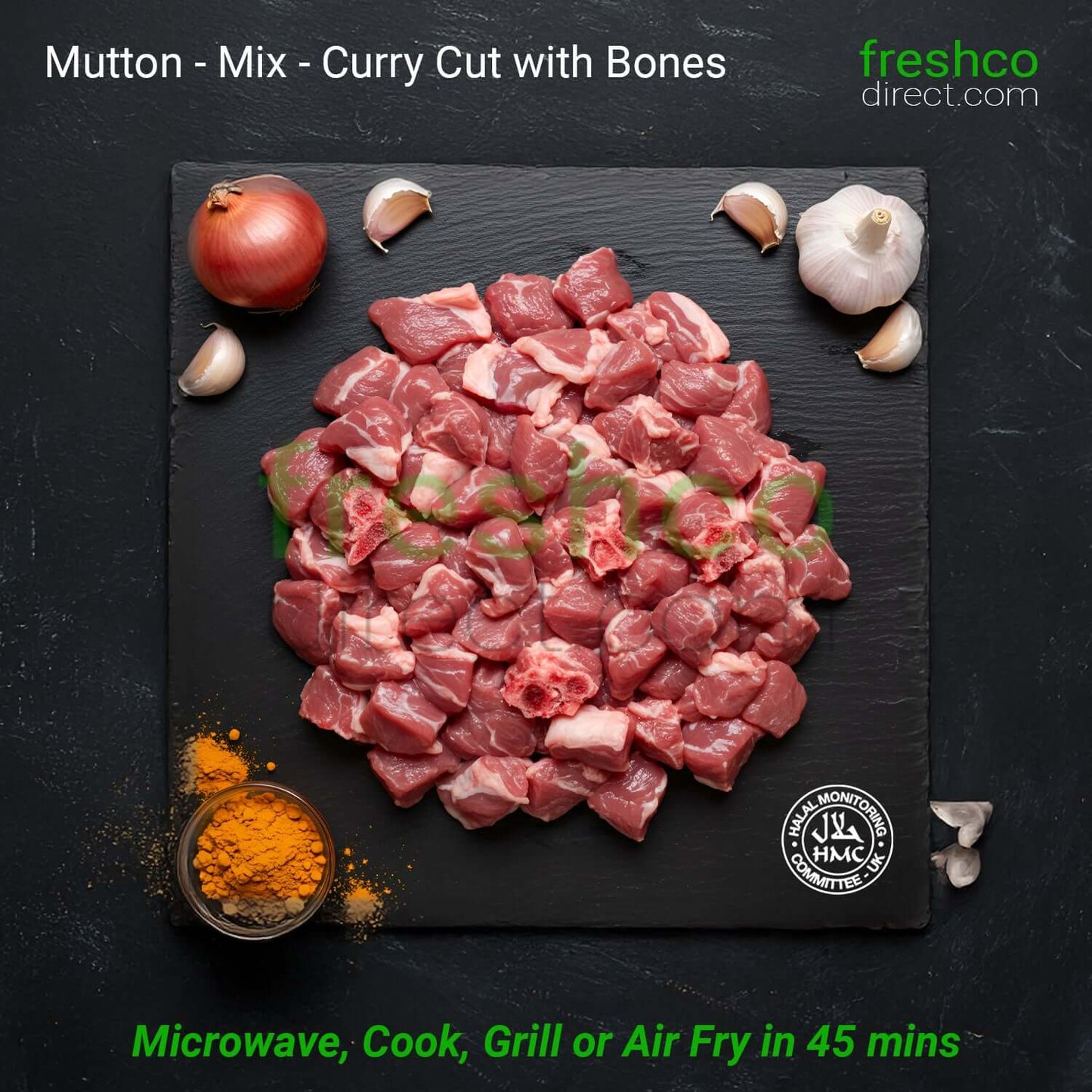 Halal Mutton Mix Meat (With Bone) - Freshco