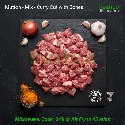 Halal Mutton Mix Meat (With Bone) - Freshco