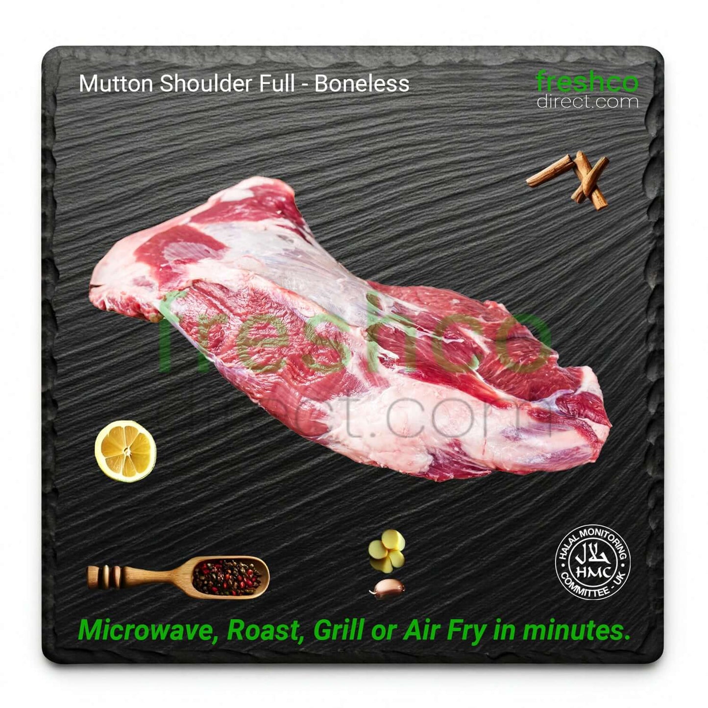 Halal Mutton Shoulder Whole (Boneless) - Freshco