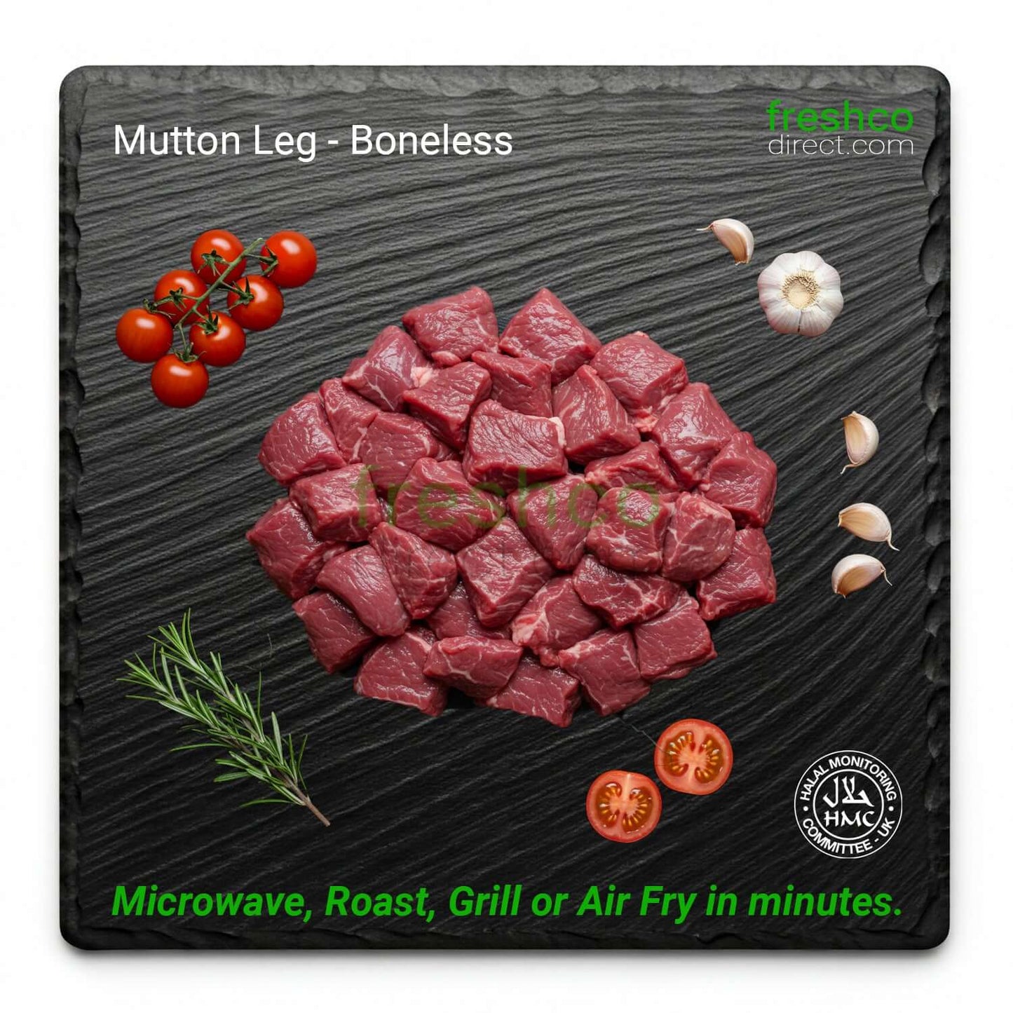 Mutton Leg - Curry Cut - HMC Freshco Halal Meat - Freshco