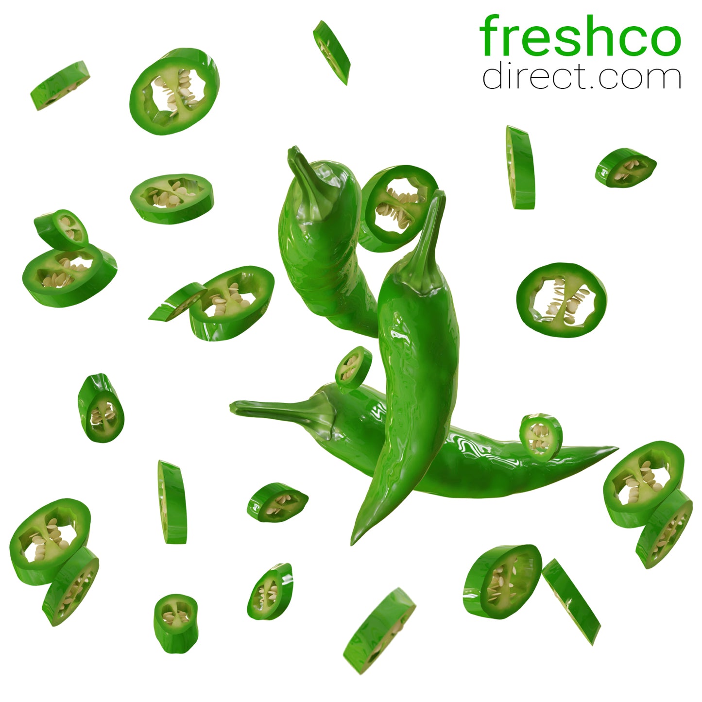 Chillies Green (500g) - Freshco