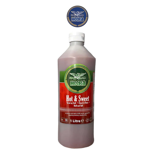 Heera Hot & Sweet Chilli Sauce - Freshco - Heera 1L Bottle - Heera - Freshco