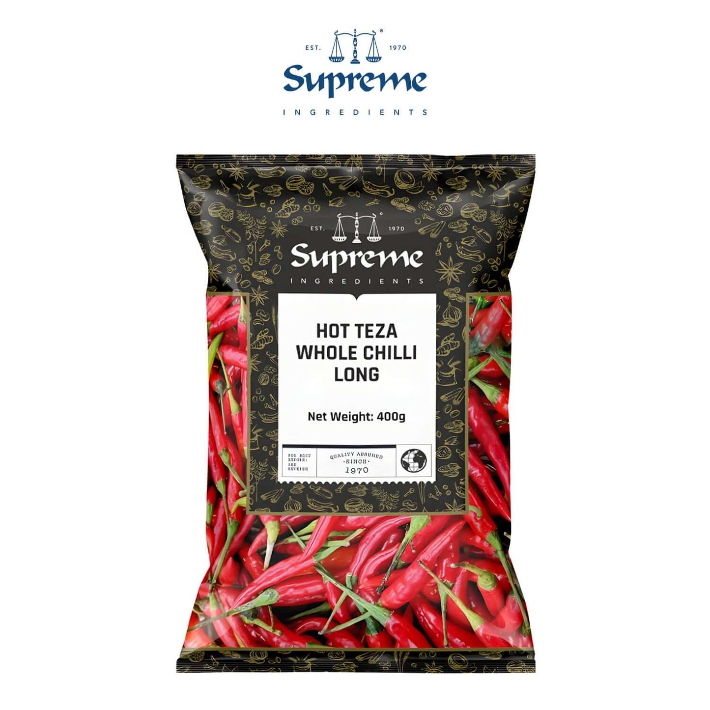 Hot-Teza-Whole-Chilli-Long 400g - Freshco