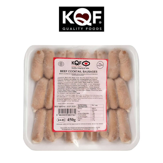 Freshco KQF Frozen Beef Cocktail Sausages with herbs Spice - Halal - Freshco