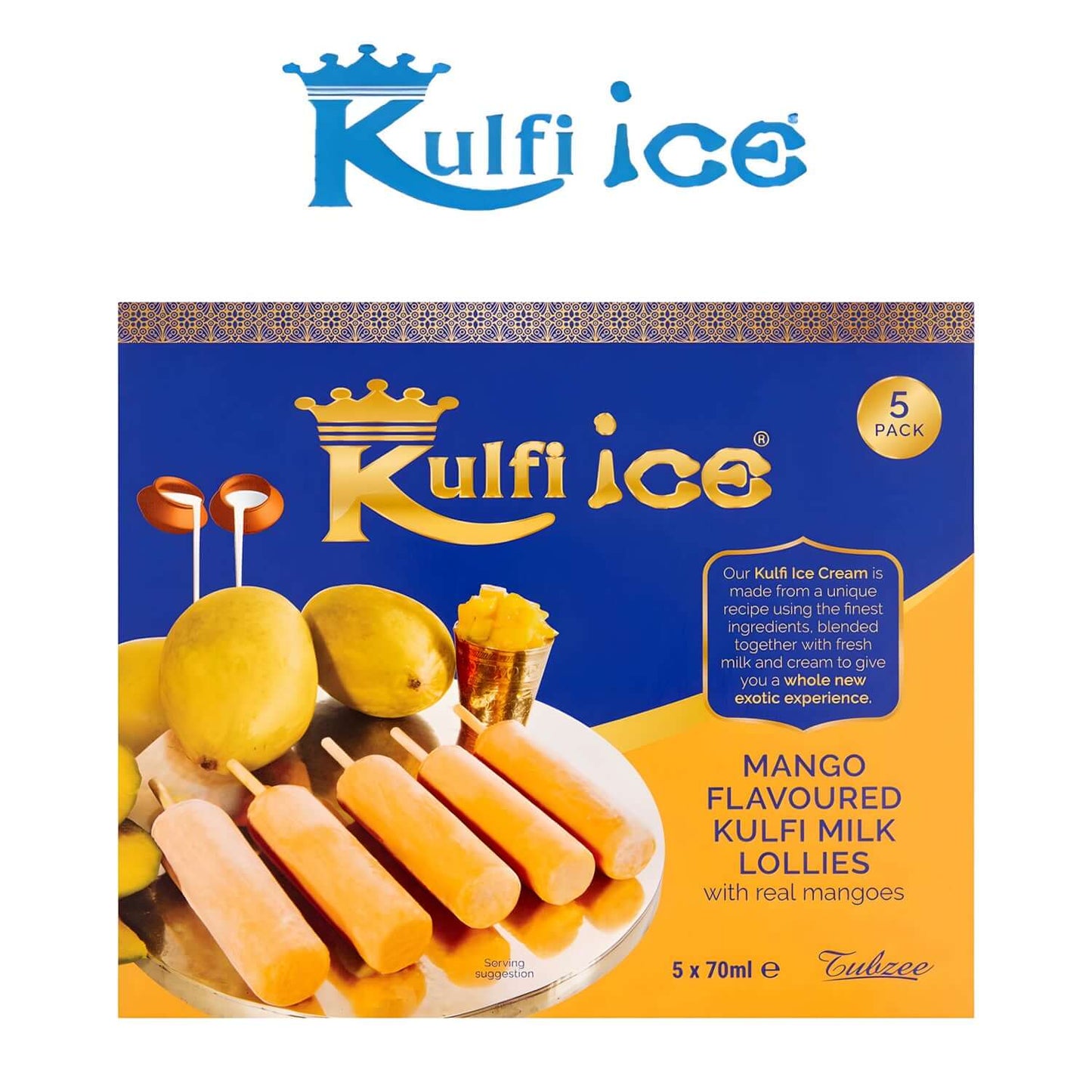 Freshco Kulfi Ice Mango Flavoured Kulfi Milk Lollies - Kulfi - Freshco