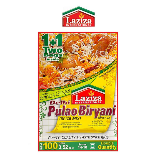 Laziza Delhi Pulao Biryani Spice Mix Masala - 100g - Laziza - Freshco