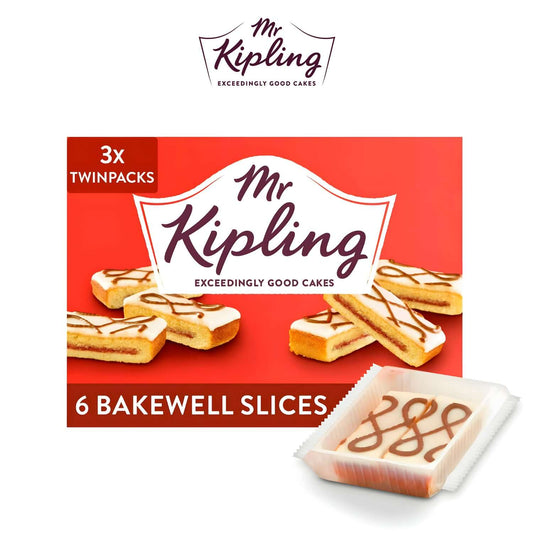 Mr Kipling Bakewell Cake Slices X6 - Mr. Kipling - Freshco