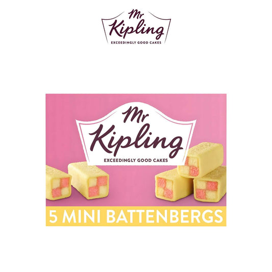 Mr Kipling Mini Battenbergs Cakes x5 - Mr. Kipling - Freshco