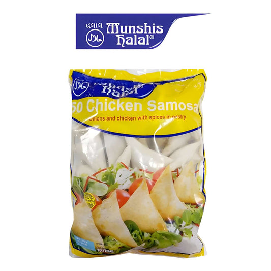 Freshco Munshis Halal 50 Chicken Samosas - Munshis - Freshco