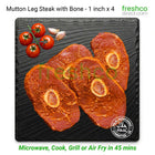 Halal Marinated Mutton Leg Steaks - Freshco