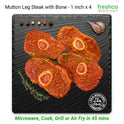 Halal Marinated Mutton Leg Steaks - Pack of 4 - Freshco