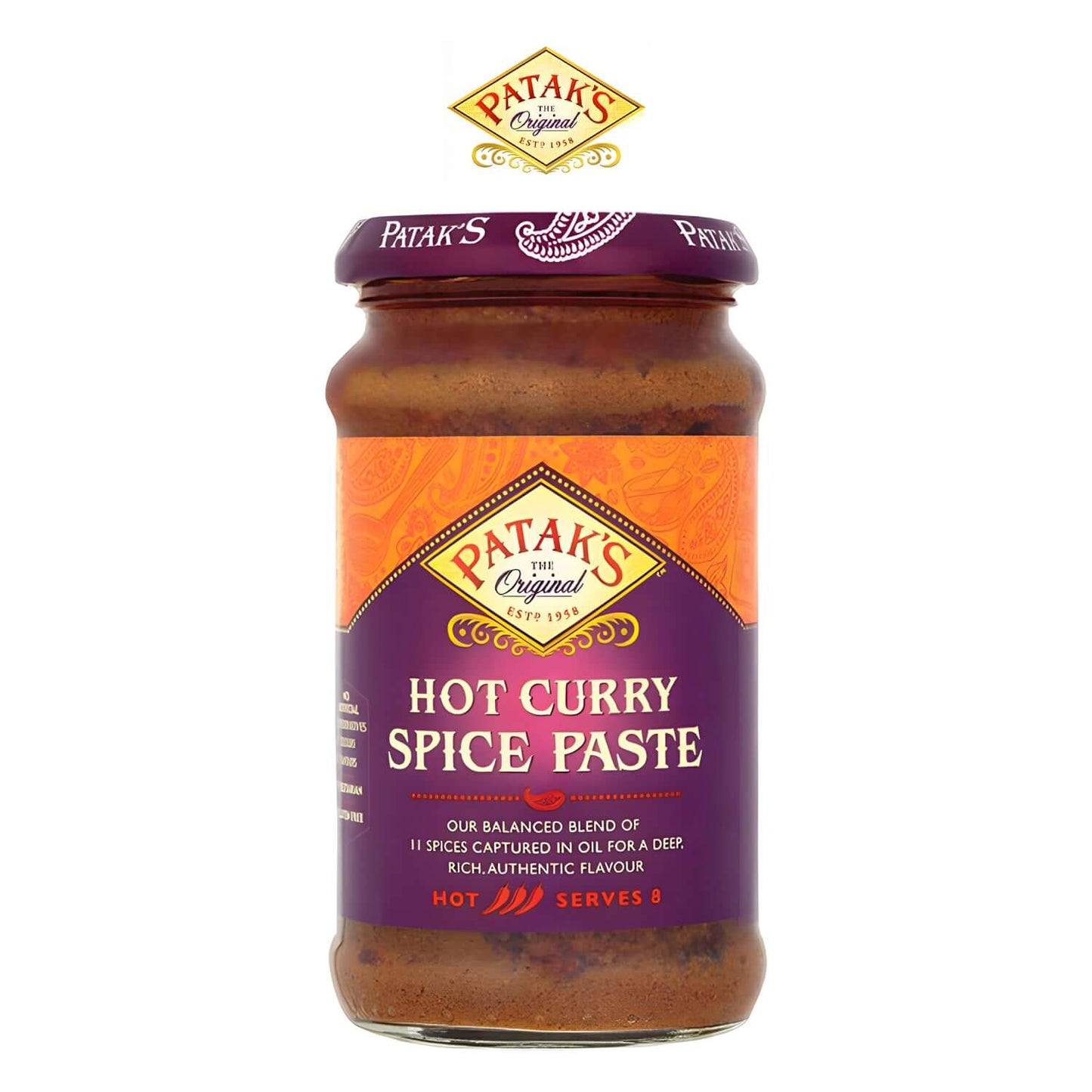 PATAK-CURRY-PASTE-HOT-283G - Patak - Freshco