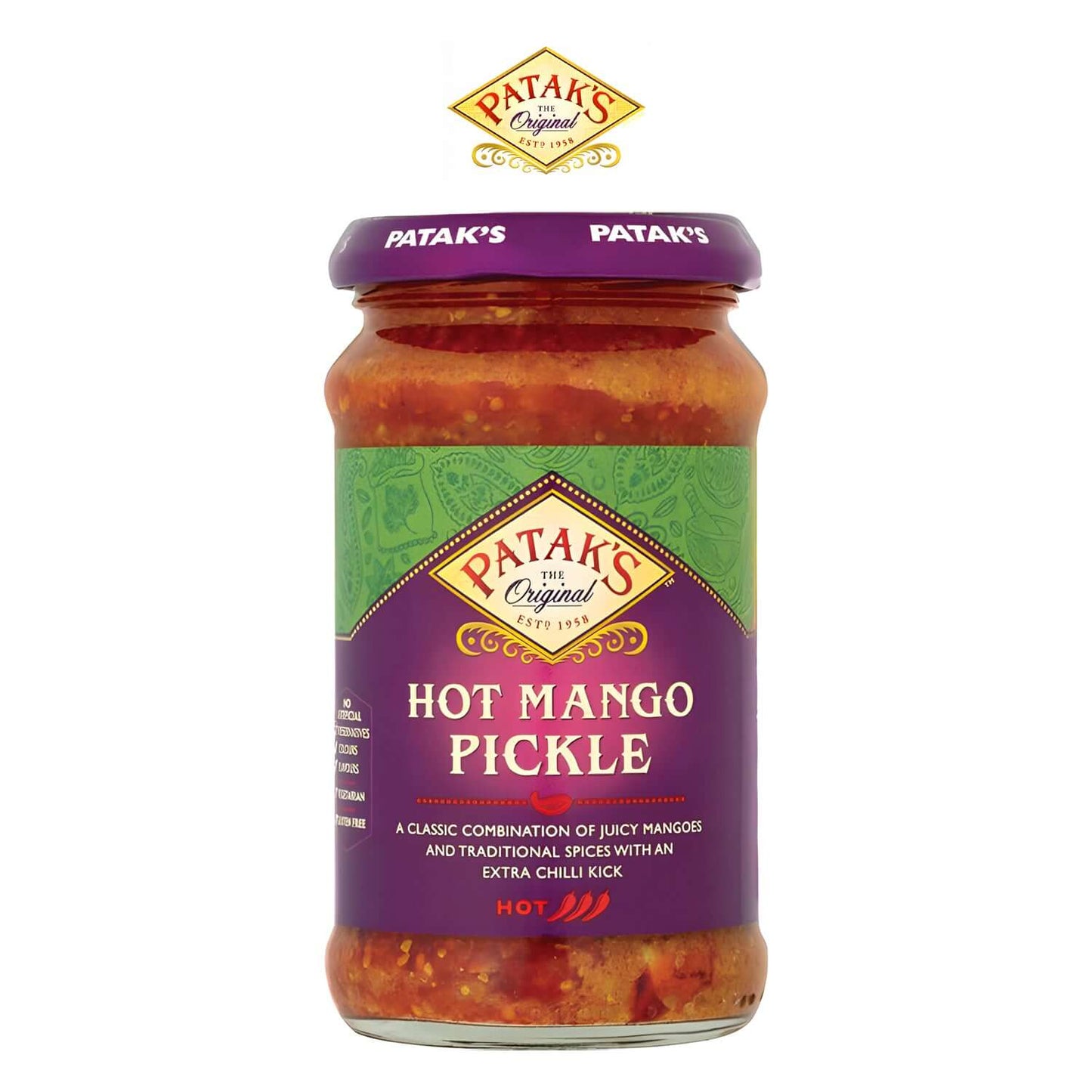 PATAK-MANGO-HOT-PICKLE-283g - Patak - Freshco