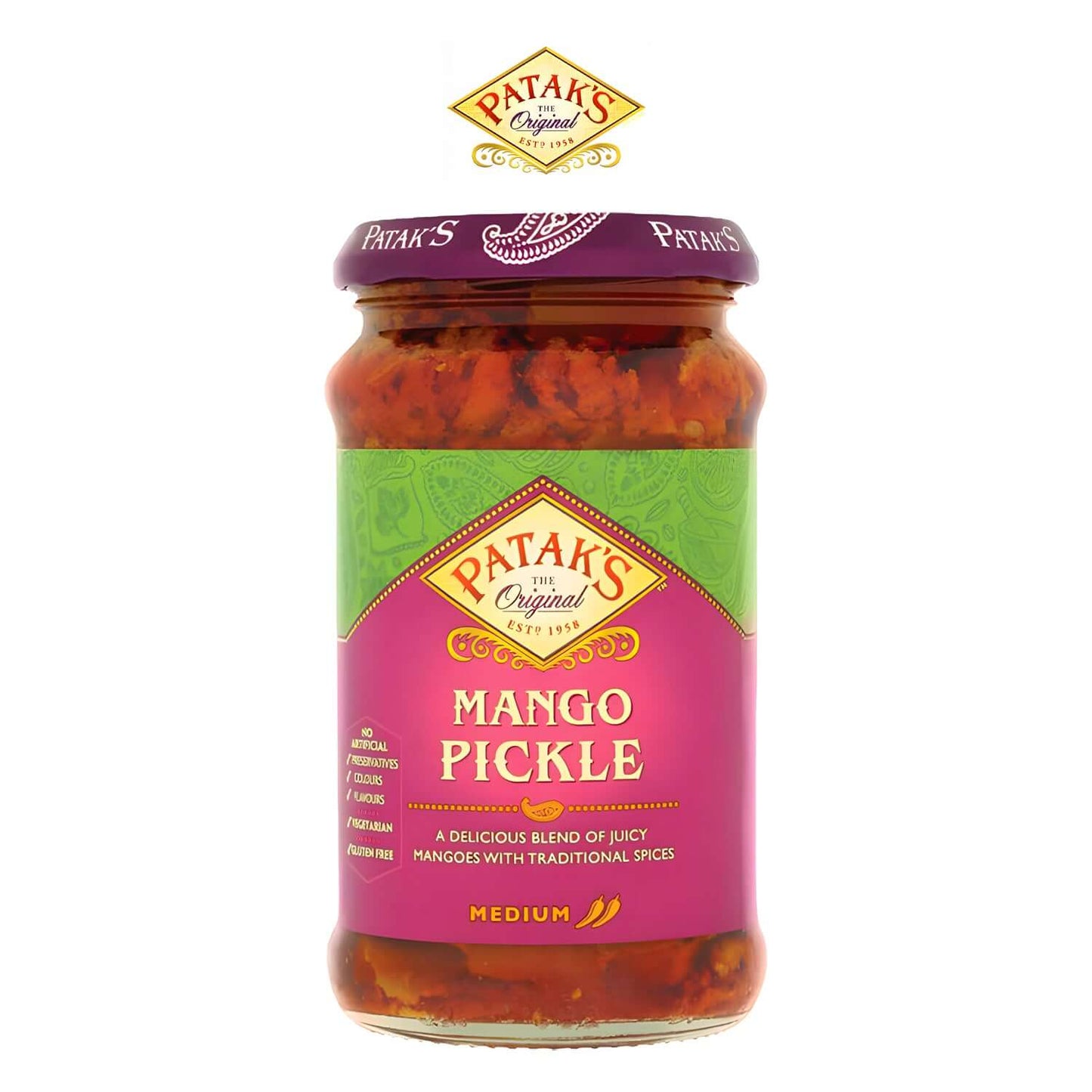 PATAK-MANGO-PICKLE-MILD-283g - Patak - Freshco