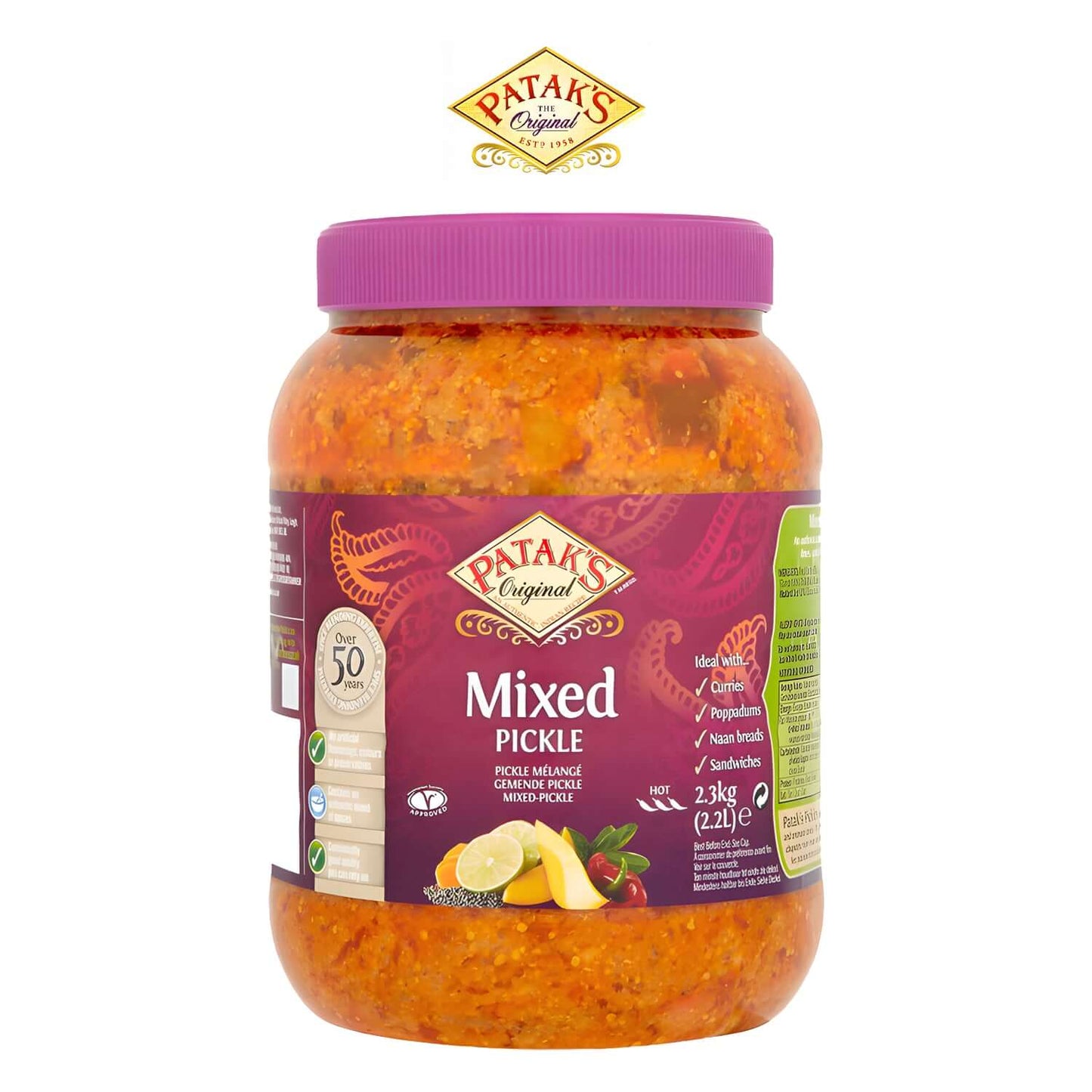 PATAK-MIX-PICKLE-TUB-2.5KG - Patak - Freshco