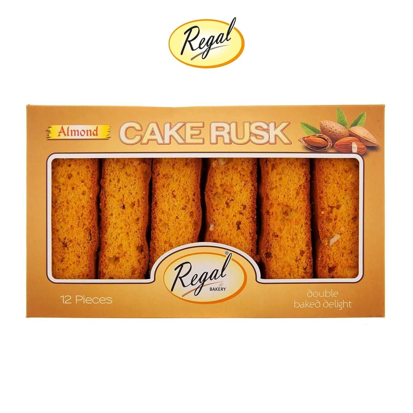 Almond Cake Rusk Tray 12pcs - Regal Bakery - Freshco