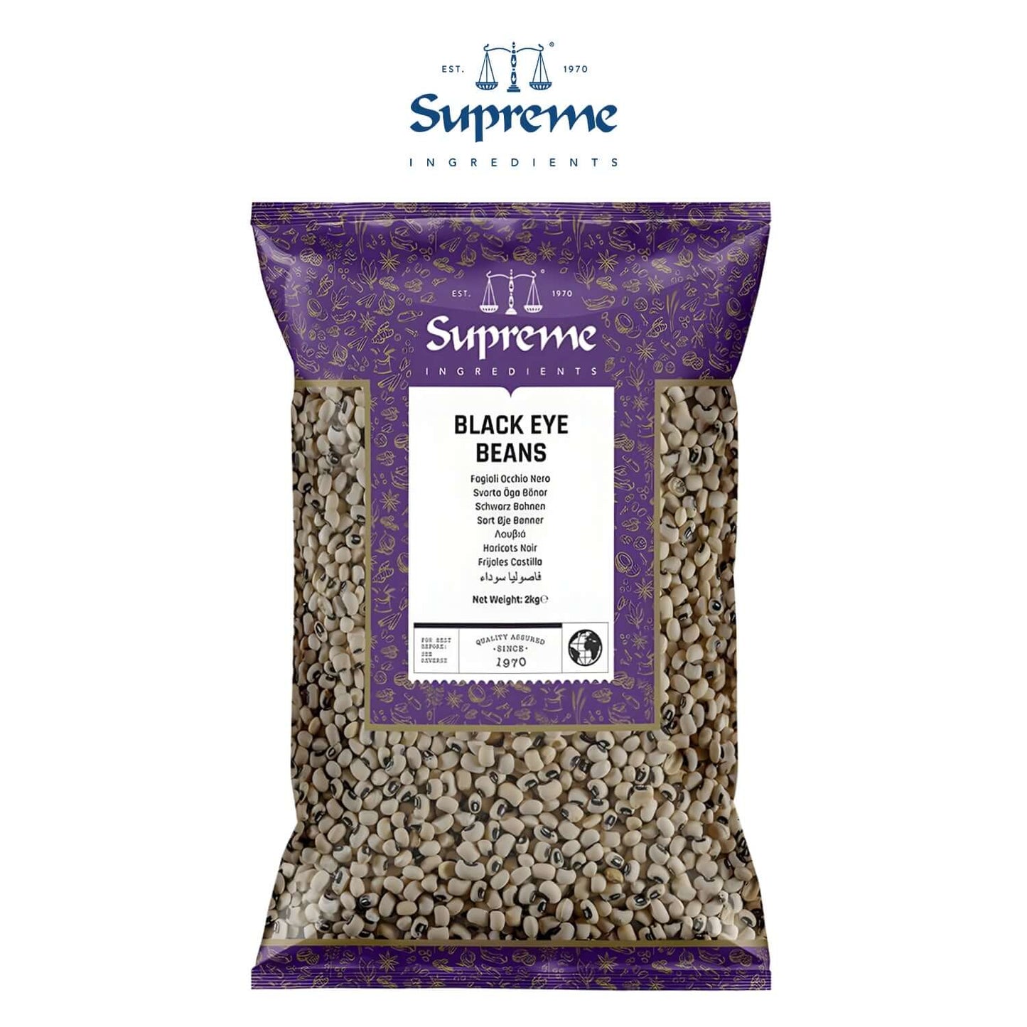 Supreme Black Eye Beans 2kg - Supreme - Freshco