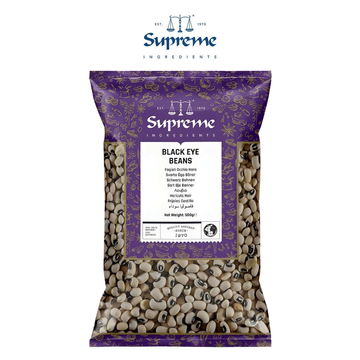Supreme Black Eye Beans 500g - Supreme - Freshco
