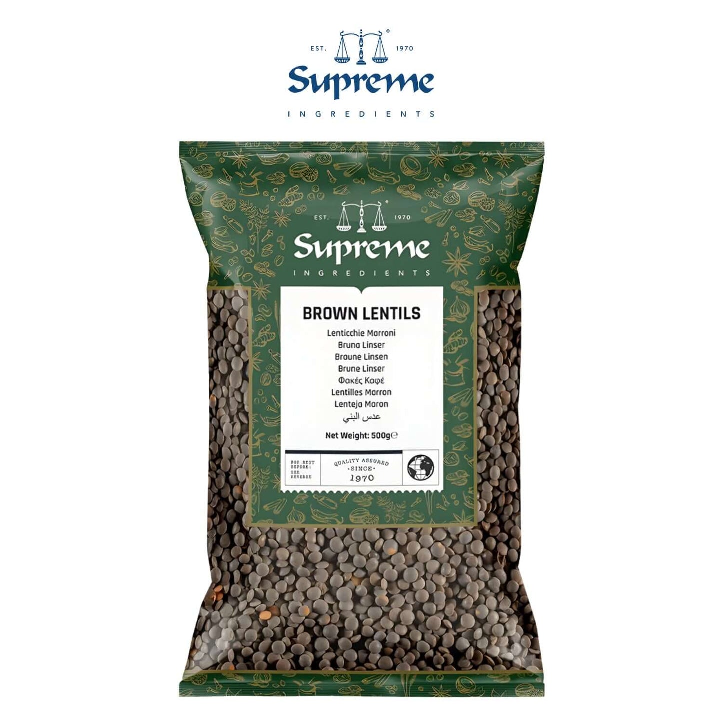 Supreme Brown Lentils 500g - Supreme - Freshco