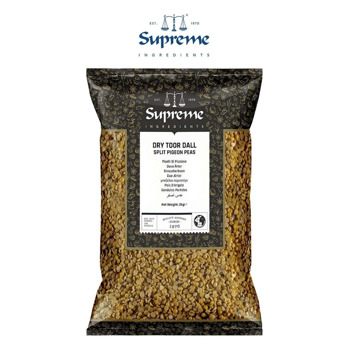 Supreme Dry Toor Dall 2kg - Supreme - Freshco