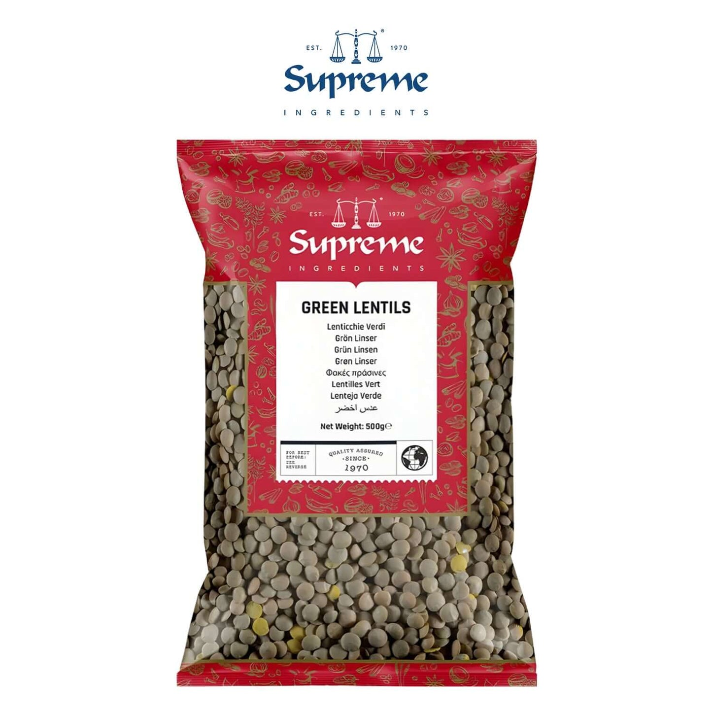 Supreme Green Lentils 500g - Supreme - Freshco