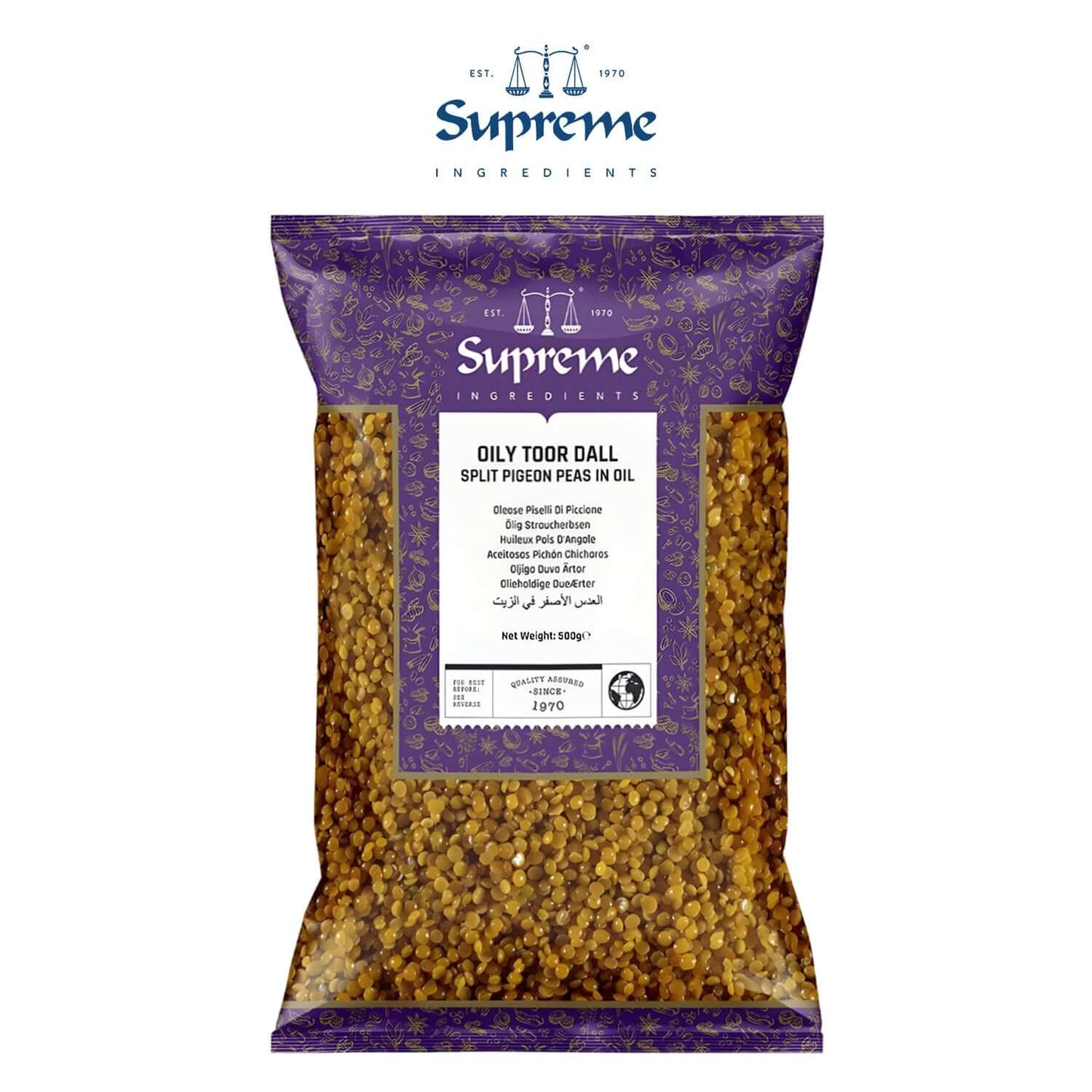 Supreme Malawi Oily Toor Dall 500g - Supreme - Freshco