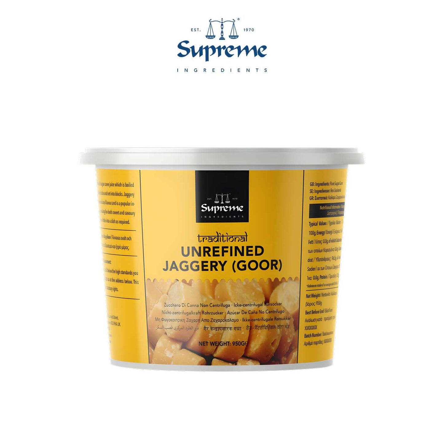 Supreme Unrefined Jaggery Goor 950g - Supreme - Freshco