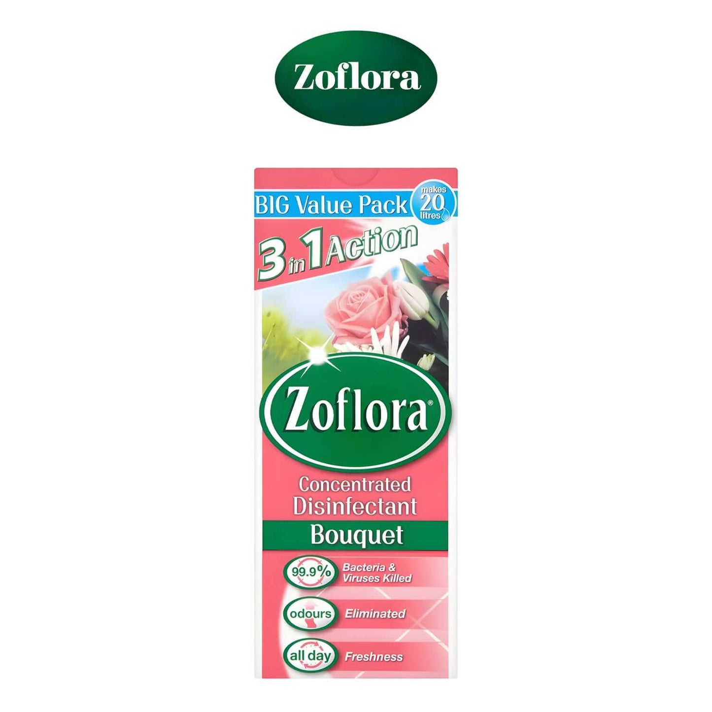 Zoflora Concentrated Multipurpose Disinfectant- Bouquet 500ml- Freshco